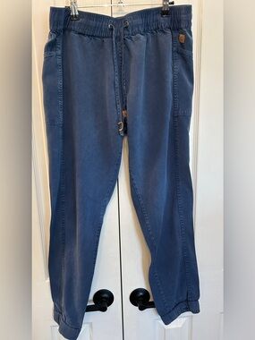 tentree Colwood Joggers TENCEL Lyocell Glacier Blue L EUC